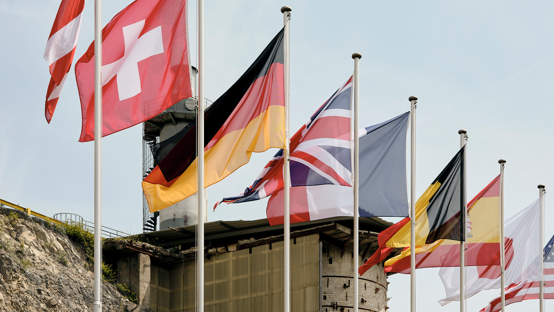 Flaggen verschiedener Länder